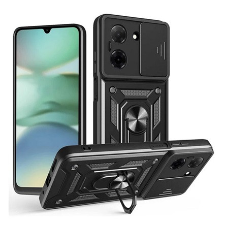 gigapack Redmi A5 4G GIGAPACK Defender szilikon telefonvédő ütésállóság, kameravédő, FEKETE