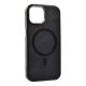 gigapack iPhone 14 GIGAPACK Szilikon telefonvédő ECO bőr hatású hátlap, prémium, FEKETE
