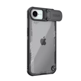   NILLKIN iPhone 16e NILLKIN ICEBLADE PROP szilikon telefonvédő ütésállóság, kitámasztó, FEKETE