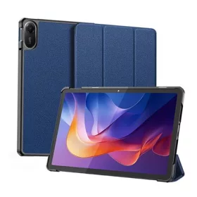   DUX DUCIS Redmi Pad 2 DUX DUCIS DOMO tok álló, bőr hatású aktív FLIP, ceruza tartó, SÖTÉTKÉK
