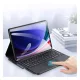 DUX DUCIS Samsung Tab S9 Ultra LTE DUX DUCIS TK bluetooth billentyűzet + touch pad asztali tartó, ceruza tartó, FEKETE