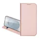 DUX DUCIS Samsung S25 FE DUX DUCIS SKIN PRO tok álló, bőr hatású FLIP, asztali tartó, RÓZSASZÍN