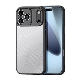  DUX DUCIS iPhone 17 Pro Max DUX DUCIS AIMO szilikon telefonvédő ütésállóság, hullám, FEKETE