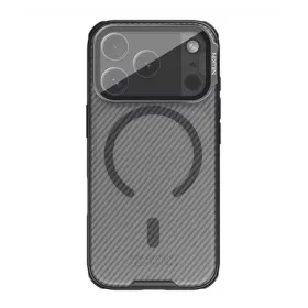   NILLKIN iPhone 17 Pro NILLKIN CAMSHIELD PRO MAGNETIC műanyag telefonvédő ütésállóság, csíkos, ÁTLÁTSZÓ/FEKETE