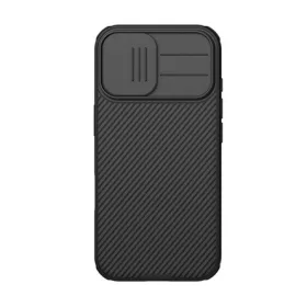   NILLKIN iPhone 17 NILLKIN CAMSHIELD PRO MAGNETIC műanyag telefonvédő ütésállóság, csíkos, FEKETE