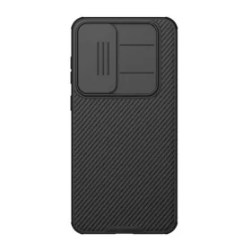   NILLKIN Samsung S25 FE NILLKIN CAMSHIELD PRO szilikon telefonvédő ütésállóság, csíkos, FEKETE