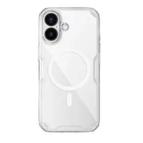   NILLKIN iPhone 17 NILLKIN NATURE PRO MAGNETIC műanyag telefonvédő ütésállóság, MagSafe, ÁTLÁTSZÓ