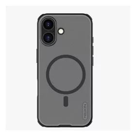   NILLKIN iPhone 17 NILLKIN SUPER FROSTED PRO MAGNETIC műanyag telefonvédő mágneses, gumírozott, ÁTLÁTSZÓ/FEKETE