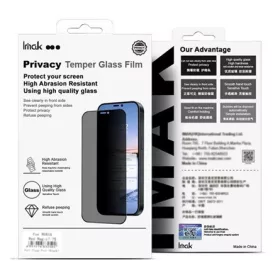   IMAK Honor Magic V5 IMAK PRIVACY képernyővédő üveg 3D, külső, FEKETE