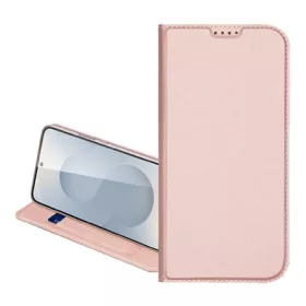   DUX DUCIS Samsung A17 4G DUX DUCIS SKIN PRO tok álló, bőr hatású FLIP, asztali tartó, RÓZSASZÍN