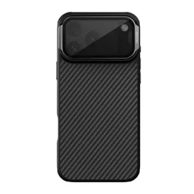   NILLKIN iPhone 17 Pro Max NILLKIN CARBOPROP szilikon telefonvédő ütésállóság, karbon minta, FEKETE