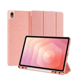   DUX DUCIS Samsung Tab S11 5G DUX DUCIS DOMO tok álló, bőr hatású aktív FLIP, ceruza tartó, RÓZSASZÍN