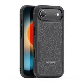   DUX DUCIS iPhone Air DUX DUCIS SHLD defender szilikon telefonvédő erős ütésállóság, terep minta, FEKETE