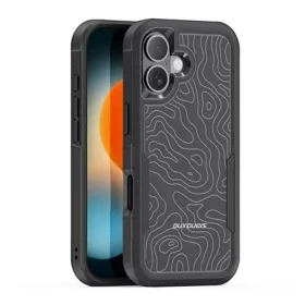   DUX DUCIS iPhone 17 DUX DUCIS SHLD defender szilikon telefonvédő erős ütésállóság, terep minta, FEKETE