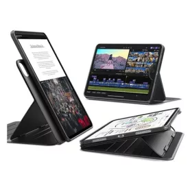   ESR IPAD Pro 13 (2024) ESR FLIP HYBRID szilikon telefonvédő aktív FLIP, ceruza tartó, FEKETE