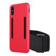 Gigapack iPhone XS 5.8 Gigapack Szilikon telefonvédő ütésállóság + karpánt PIROS