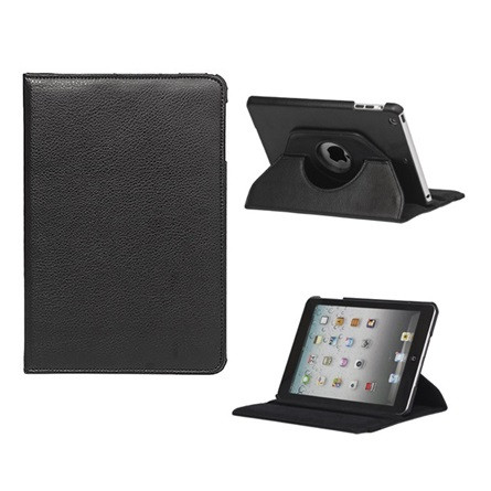 gigapack IPAD mini 3 GIGAPACK Tok álló, bőr hatású FLIP, 360°, FEKETE