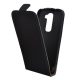Gigapack LG G2 mini Gigapack tok álló, bőr hatású FLIP, lefelé nyíló, FEKETE