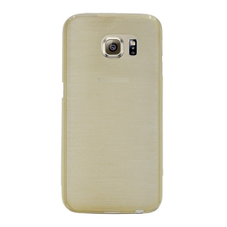 Gigapack Samsung S6 Gigapack Szilikon telefonvédő szálcsiszolt minta ARANY