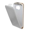 Gigapack Samsung S7 Gigapack tok álló, bőr hatású FLIP, lefelé nyíló, FEHÉR