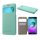 Mercurycase Samsung A5 (2016) MERCURY Wow tok álló, bőr hatású FLIP, textil minta, CYAN