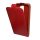 Gigapack LG K8 Gigapack tok álló, bőr hatású FLIP, szilikon tartó, PIROS