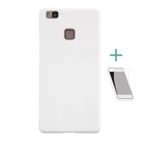  Nillkin Huawei P9 Lite NILLKIN SUPER FROSTED műanyag telefonvédő gumírozott, érdes felület + képernyővédő fólia, FEHÉR