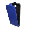 Gigapack Huawei Y6 II Compact Gigapack Tok álló, bőr hatású FLIP, szilikon tartó, SÖTÉTKÉK
