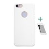 Nillkin iPhone 8 4.7 NILLKIN SUPER FROSTED műanyag telefonvédő gumírozott, logó kivágás + képernyővédő fólia, FEHÉR