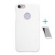 Nillkin iPhone 8 4.7 NILLKIN SUPER FROSTED műanyag telefonvédő gumírozott, logó kivágás + képernyővédő fólia, FEHÉR