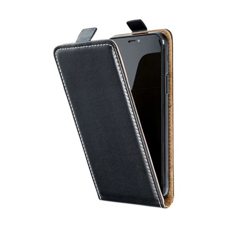 Gigapack Samsung S8 Plus Gigapack tok álló, bőr hatású FLIP, szilikon tartó, FEKETE