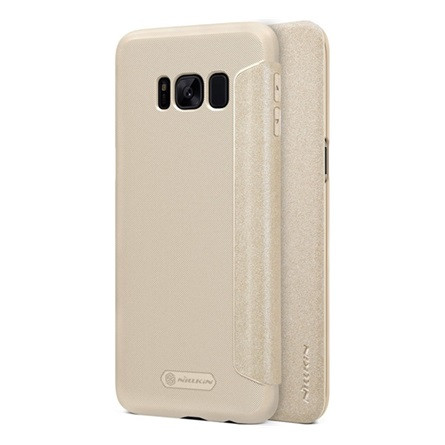 Nillkin Samsung S8 Plus NILLKIN SPARKLE műanyag telefonvédő FLIP, oldalra nyíló, ARANY