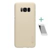 Nillkin Samsung S8 Plus NILLKIN SUPER FROSTED műanyag telefonvédő gumírozott, érdes felület + képernyővédő fólia, ARANY