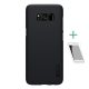 Nillkin Samsung S8 Plus NILLKIN SUPER FROSTED műanyag telefonvédő gumírozott, érdes felület + képernyővédő fólia, FEKETE
