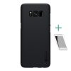 Nillkin Samsung S8 Plus NILLKIN SUPER FROSTED műanyag telefonvédő gumírozott, érdes felület + képernyővédő fólia, FEKETE