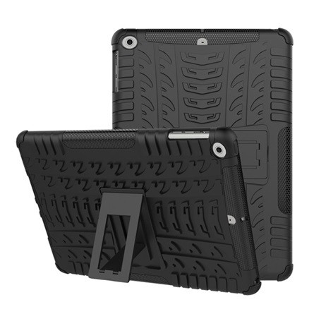 Gigapack IPAD 9.7 (2018) GIGAPACK Defender szilikon telefonvédő ütésállóság, autógumi, FEKETE