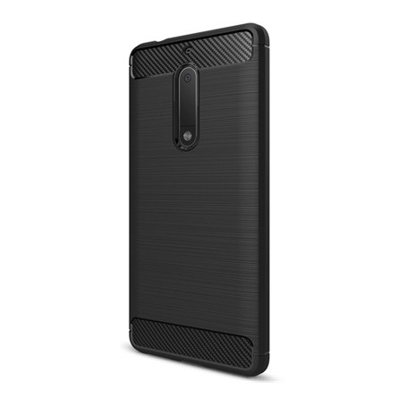 Gigapack Nokia 5 Gigapack szilikon telefonvédő ütésállóság, karbon minta, FEKETE