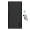 Nillkin Sony Xperia L1 NILLKIN SUPER FROSTED műanyag telefonvédő gumírozott, érdes felület + képernyővédő fólia, FEKETE