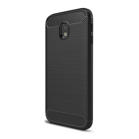 Gigapack Samsung J3 (2017) Gigapack Szilikon telefonvédő ütésállóság, karbon minta, FEKETE