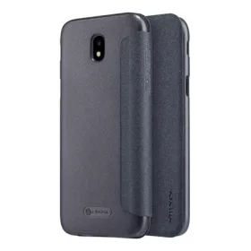   Nillkin Samsung J5 (2017) NILLKIN SPARKLE műanyag telefonvédő FLIP, oldalra nyíló, FEKETE