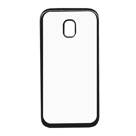 Gigapack Samsung J3 (2017) Gigapack Szilikon telefonvédő fémhatású keret FEKETE