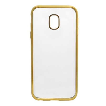 Gigapack Samsung J3 (2017) Gigapack Szilikon telefonvédő fémhatású keret ARANY