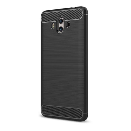Gigapack Huawei Mate 10 Gigapack szilikon telefonvédő ütésállóság, karbon minta, FEKETE