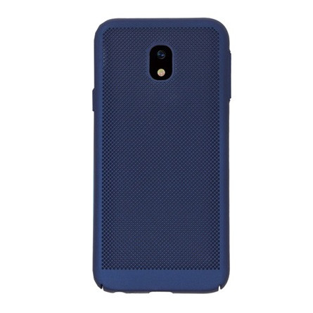 Gigapack Samsung J3 (2017) Gigapack Műanyag telefonvédő gumírozott, lyukacsos, SÖTÉTKÉK