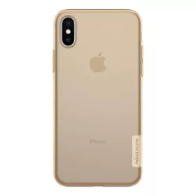   Nillkin iPhone XS 5.8 NILLKIN NATURE szilikon telefonvédő 0.6mm, ultravékony, ARANYBARNA