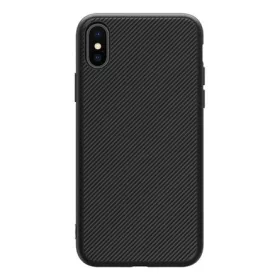   Nillkin iPhone XS 5.8 NILLKIN ETON szilikon telefonvédő mágneses, karbon minta, FEKETE