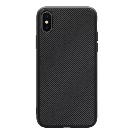 Nillkin iPhone XS 5.8 NILLKIN ETON szilikon telefonvédő mágneses, karbon minta, FEKETE