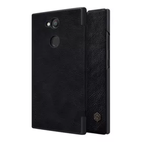   Nillkin Sony Xperia L2 NILLKIN QIN tok álló, bőr hatású FLIP, kártyazseb, FEKETE