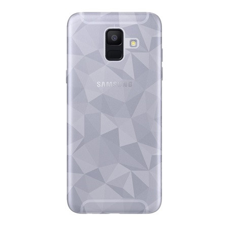 Gigapack Samsung A6 (2018) Gigapack Szilikon telefonvédő 3D, gyémánt minta, ÁTLÁTSZÓ