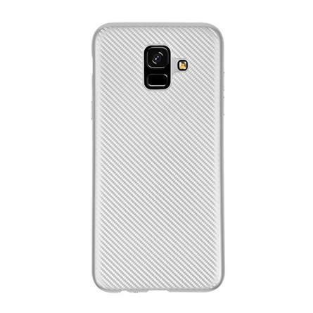 Gigapack Samsung A6 (2018) Gigapack Szilikon telefonvédő karbon minta EZÜST